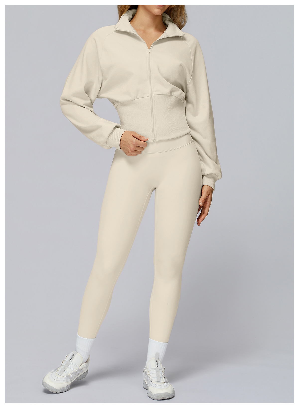 New Style Women's  Sports Jacket Solid Color Outdoor Coat  Zipper Yoga JacketFGBEWT2500