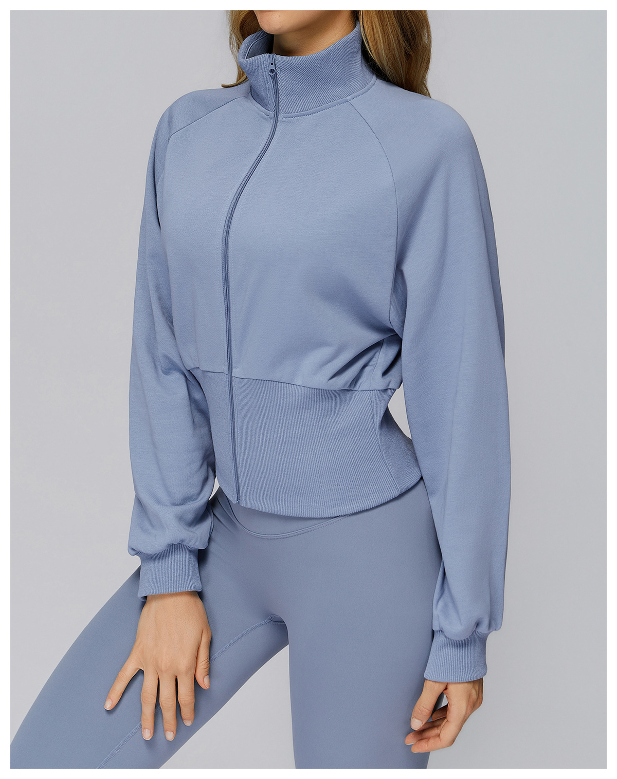 New Style Women's  Sports Jacket Solid Color Outdoor Coat  Zipper Yoga JacketFGBEWT2500