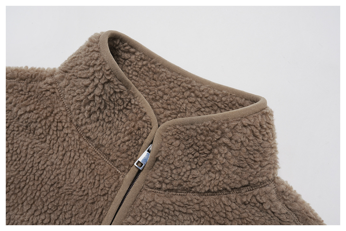 Fleece Vest Zip-Up Jacket for Running