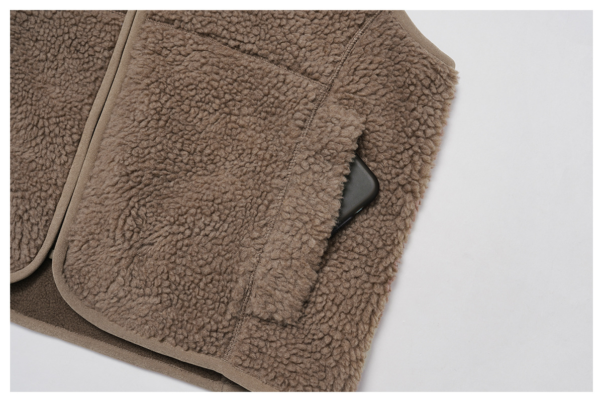 Fleece Vest Zip-Up Jacket for Running