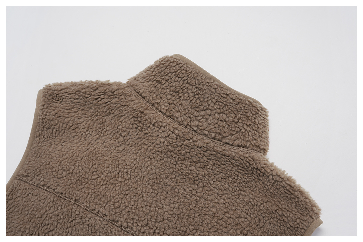 Fleece Vest Zip-Up Jacket for Running