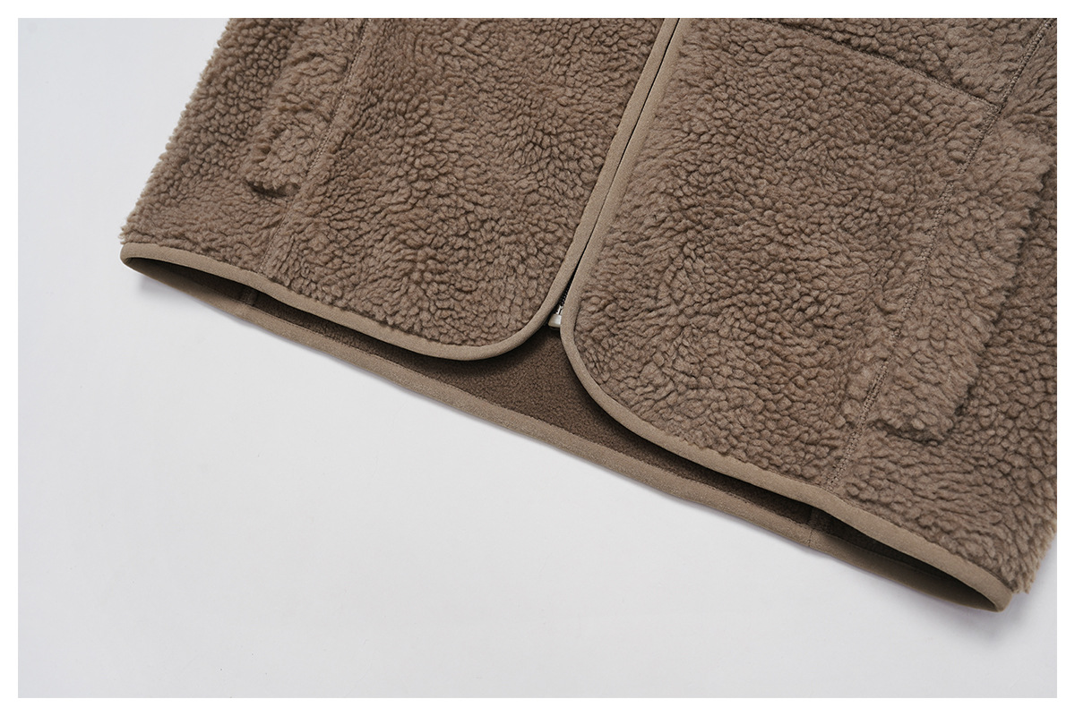 Fleece Vest Zip-Up Jacket for Running