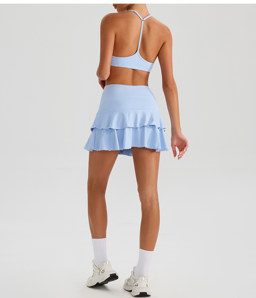 Women Bra  Short Skirt Yoga Sets Gym Sets  Running Clothes SportswearFGBYW576 KW445