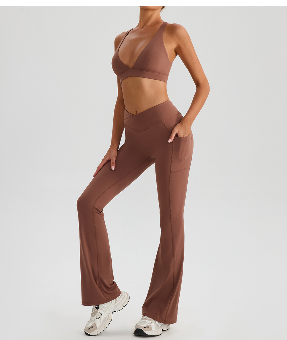 Fitness Set Yoga Outfit Ladies Wholesale Women's Sports Apparel Gym Wear for WomenFGBYW574 KW443