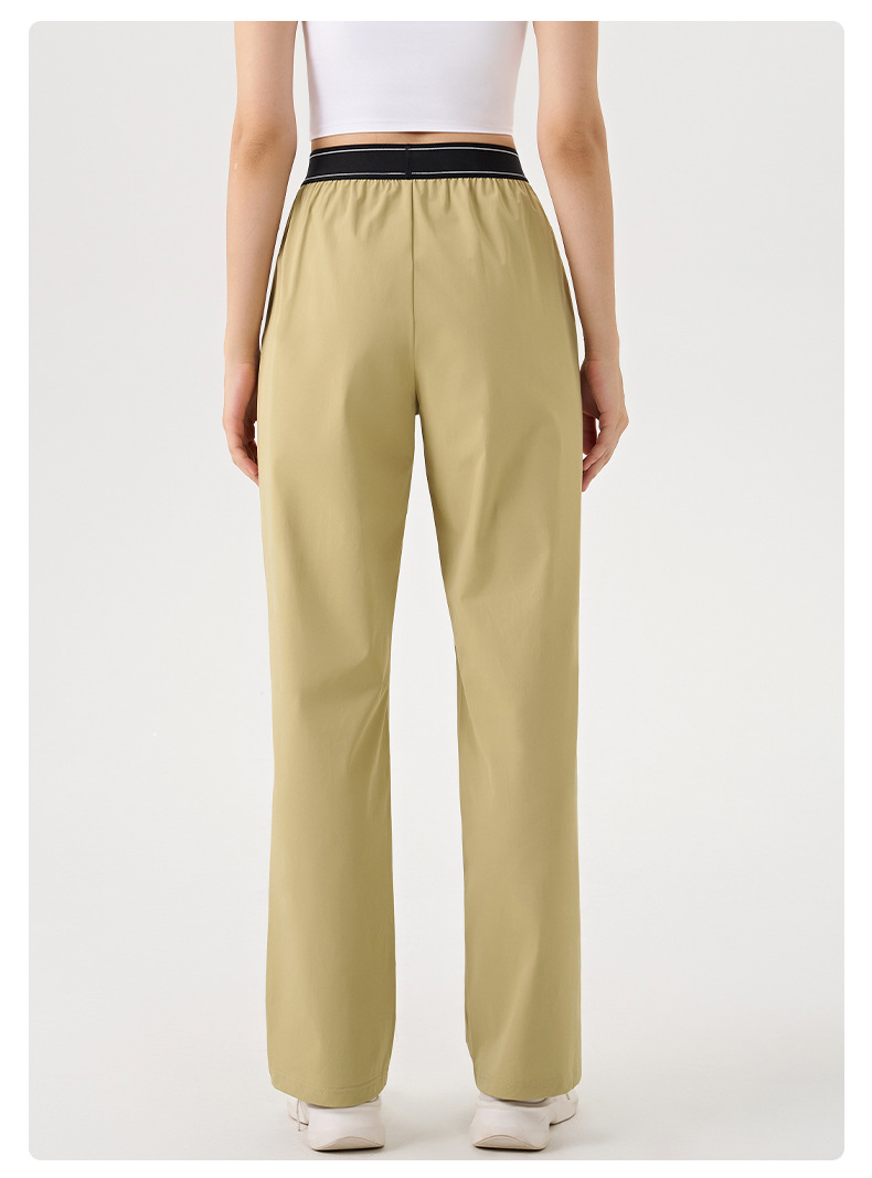 Womens Running Trousers Loose Wide Leg Sports Casual Fitness Sweatpants Yoga PantsFGBK6578