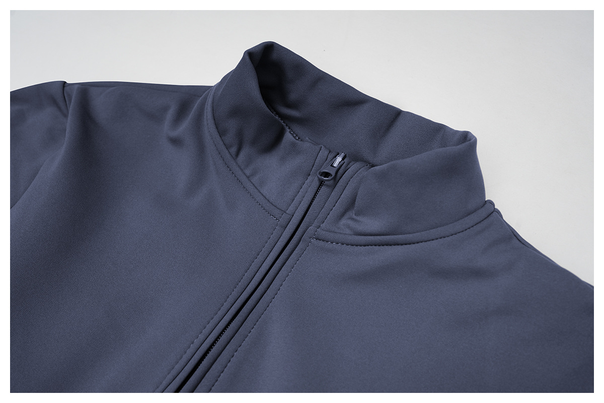 Women's Cross-Border High-Intensity Fitness Sports Long Sleeve Yoga Jumpsuit One-Piece Knitted Bodysuit with Zipper FGBELT2509