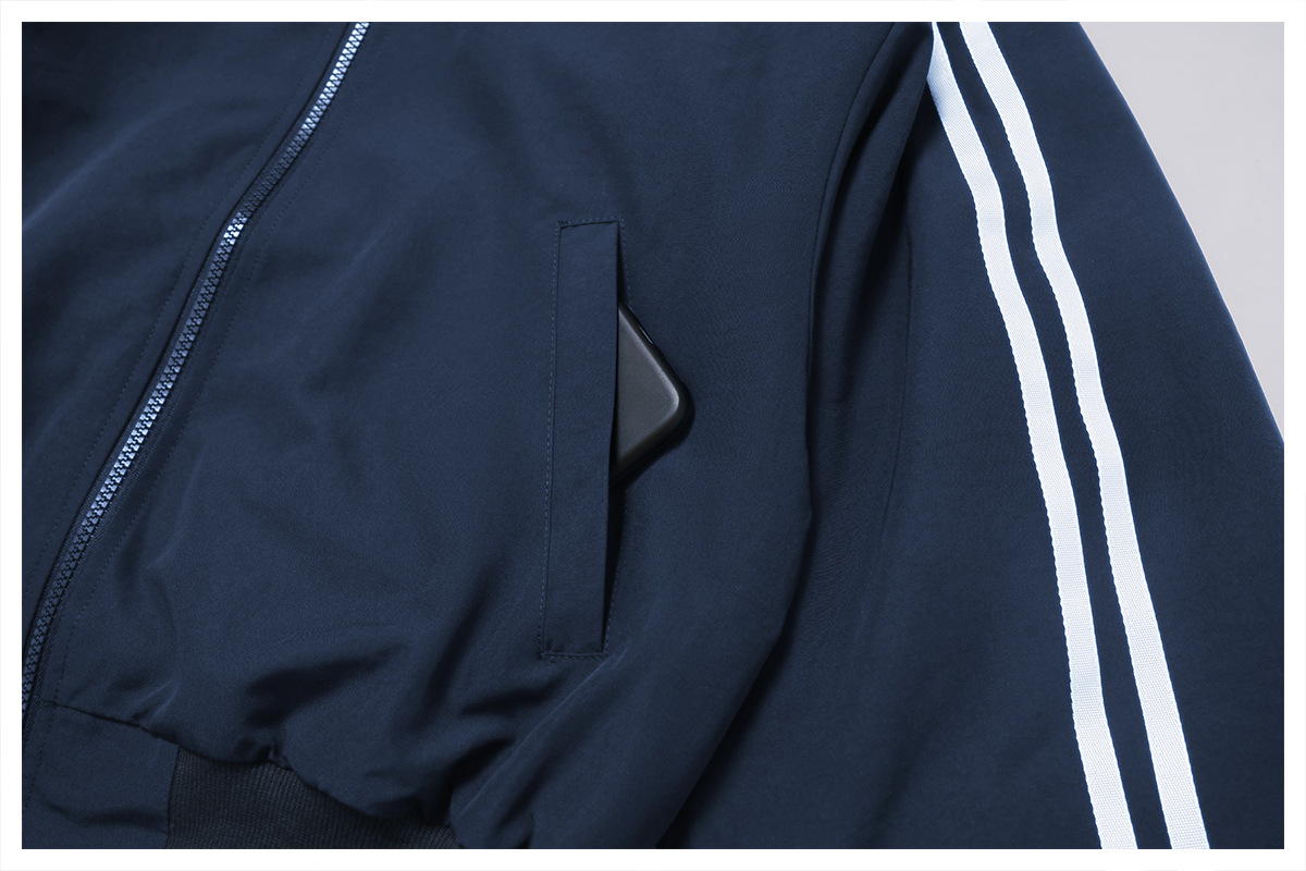 Autumn Winter Loose Fleece with Zippers for Women High Quality Stripe JacketsFGBEWT4504