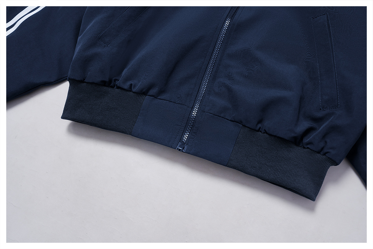 Autumn Winter Loose Fleece with Zippers for Women High Quality Stripe JacketsFGBEWT4504