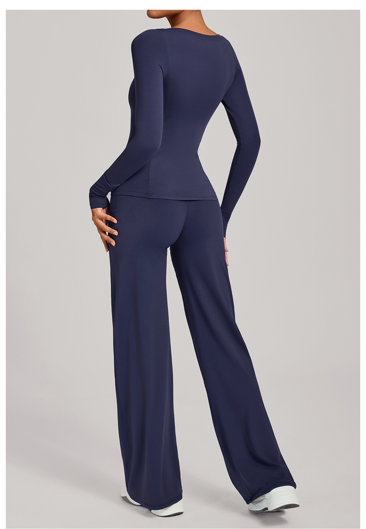 Women Running Tracksuit Long Sleeve Gym Fitness Clothes Workout Top High Waist Yoga Pants Two-Piece Set for WomenFGB16601 91229