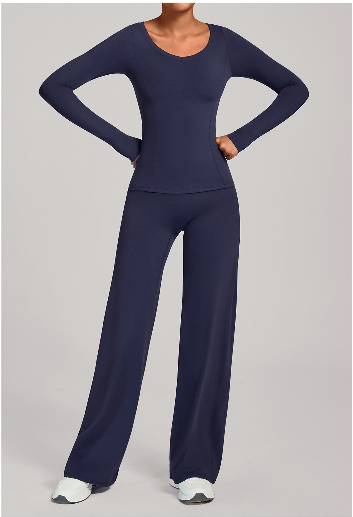 Women Running Tracksuit Long Sleeve Gym Fitness Clothes Workout Top High Waist Yoga Pants Two-Piece Set for WomenFGB16601 91229