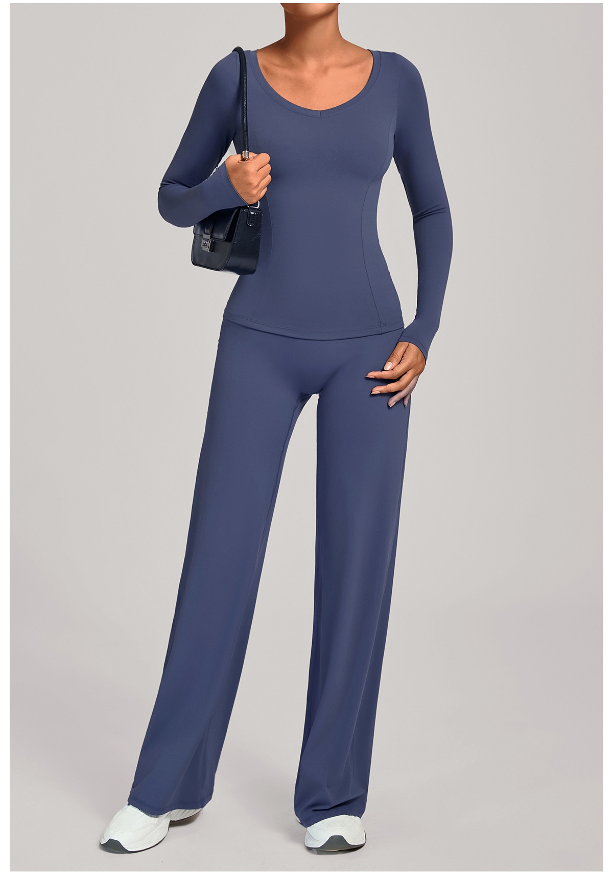 Women Running Tracksuit Long Sleeve Gym Fitness Clothes Workout Top High Waist Yoga Pants Two-Piece Set for WomenFGB16601 91229