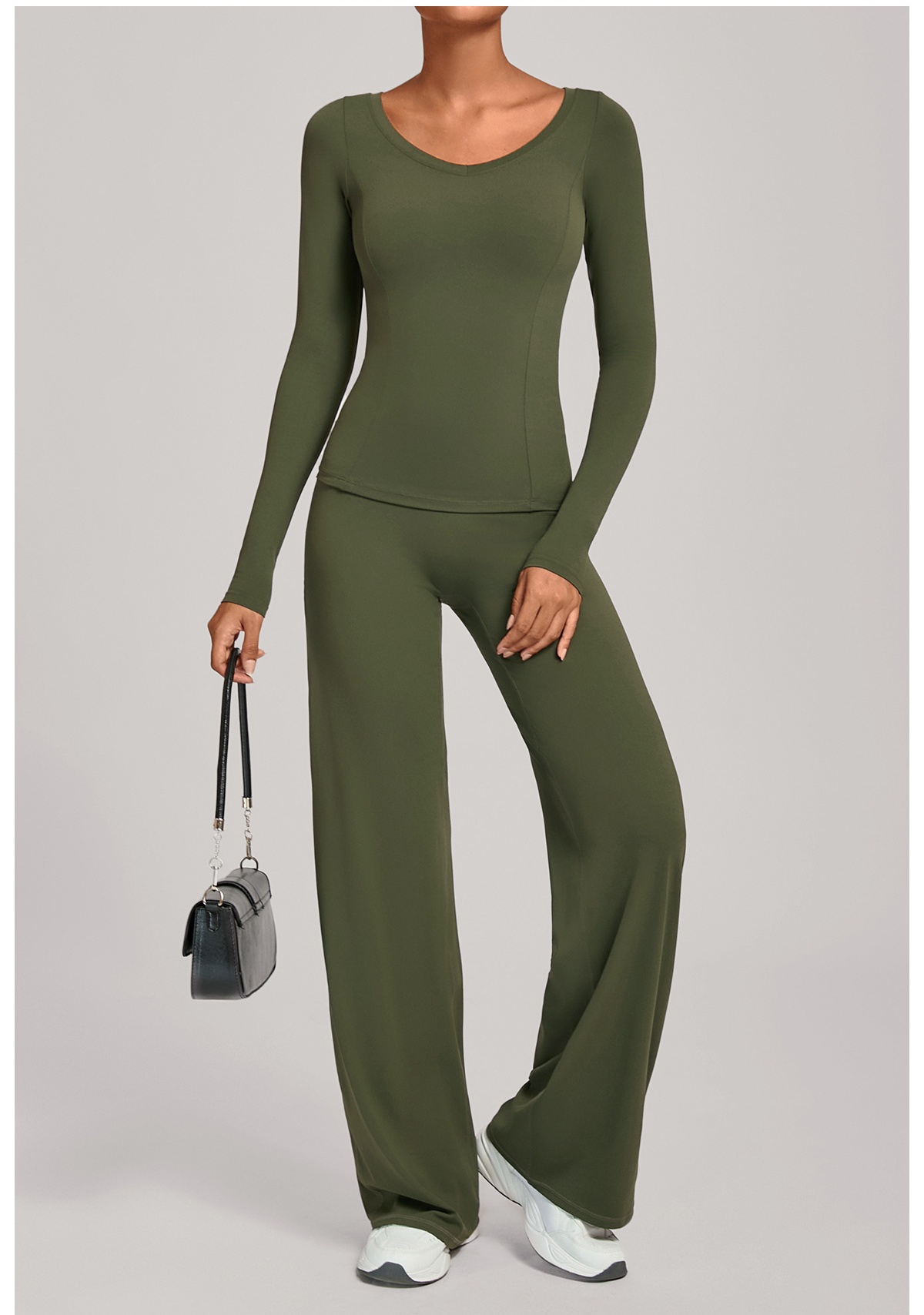 Women Running Tracksuit Long Sleeve Gym Fitness Clothes Workout Top High Waist Yoga Pants Two-Piece Set for WomenFGB16601 91229