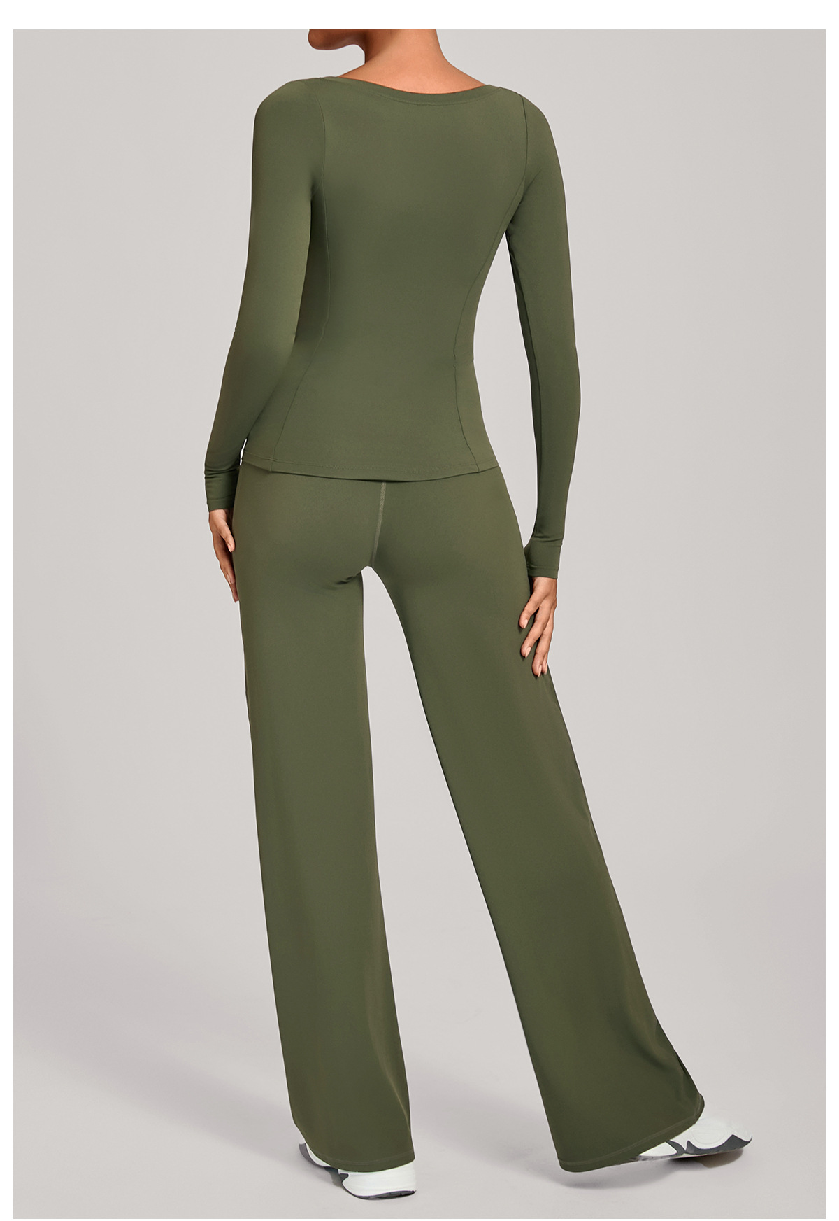 Women Running Tracksuit Long Sleeve Gym Fitness Clothes Workout Top High Waist Yoga Pants Two-Piece Set for WomenFGB16601 91229