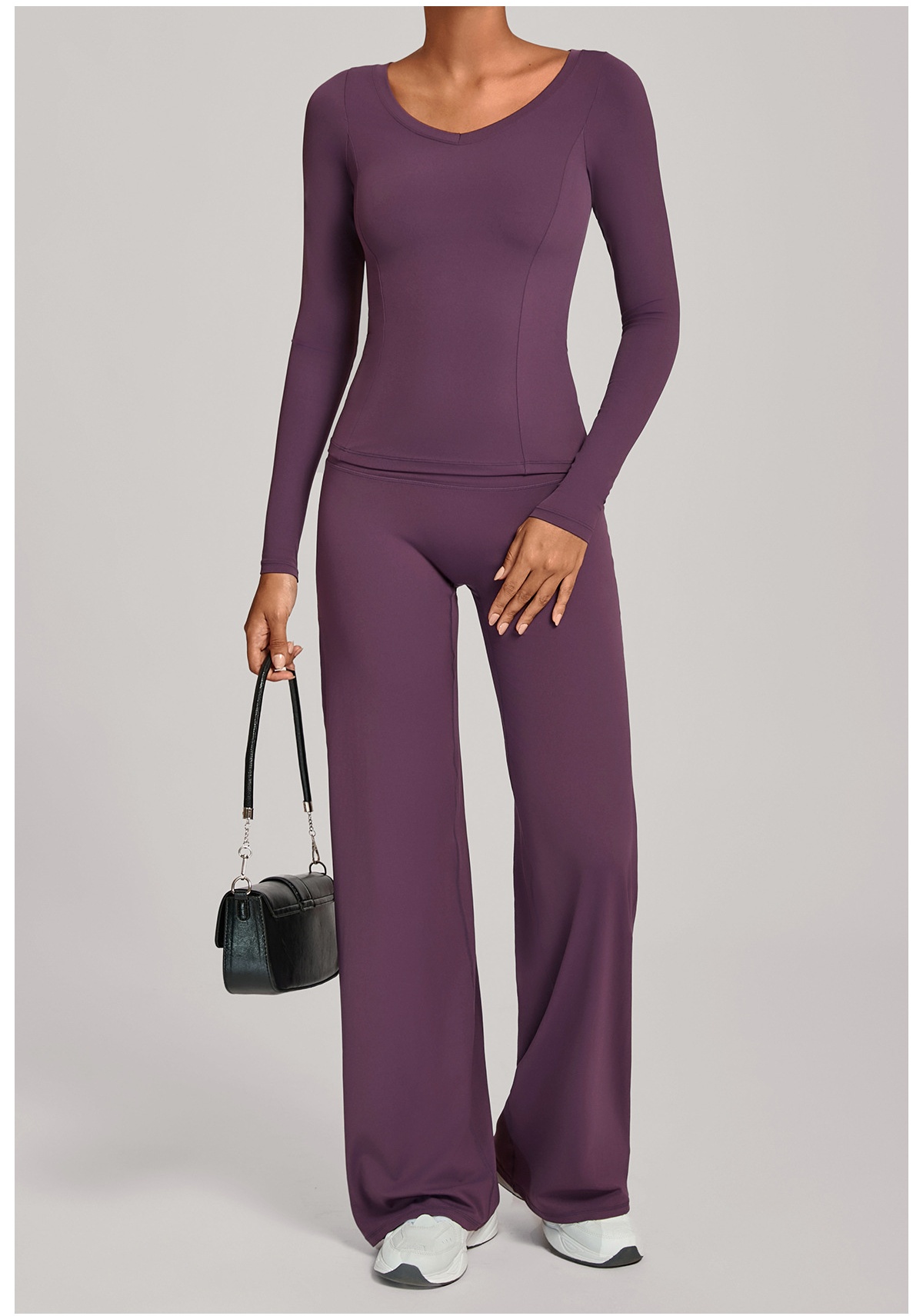 Women Running Tracksuit Long Sleeve Gym Fitness Clothes Workout Top High Waist Yoga Pants Two-Piece Set for WomenFGB16601 91229