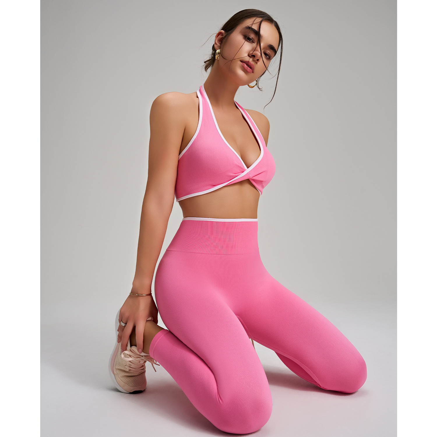 Women's Seamless Yoga Set for Fitness Sports FGBWX2493 CK5493