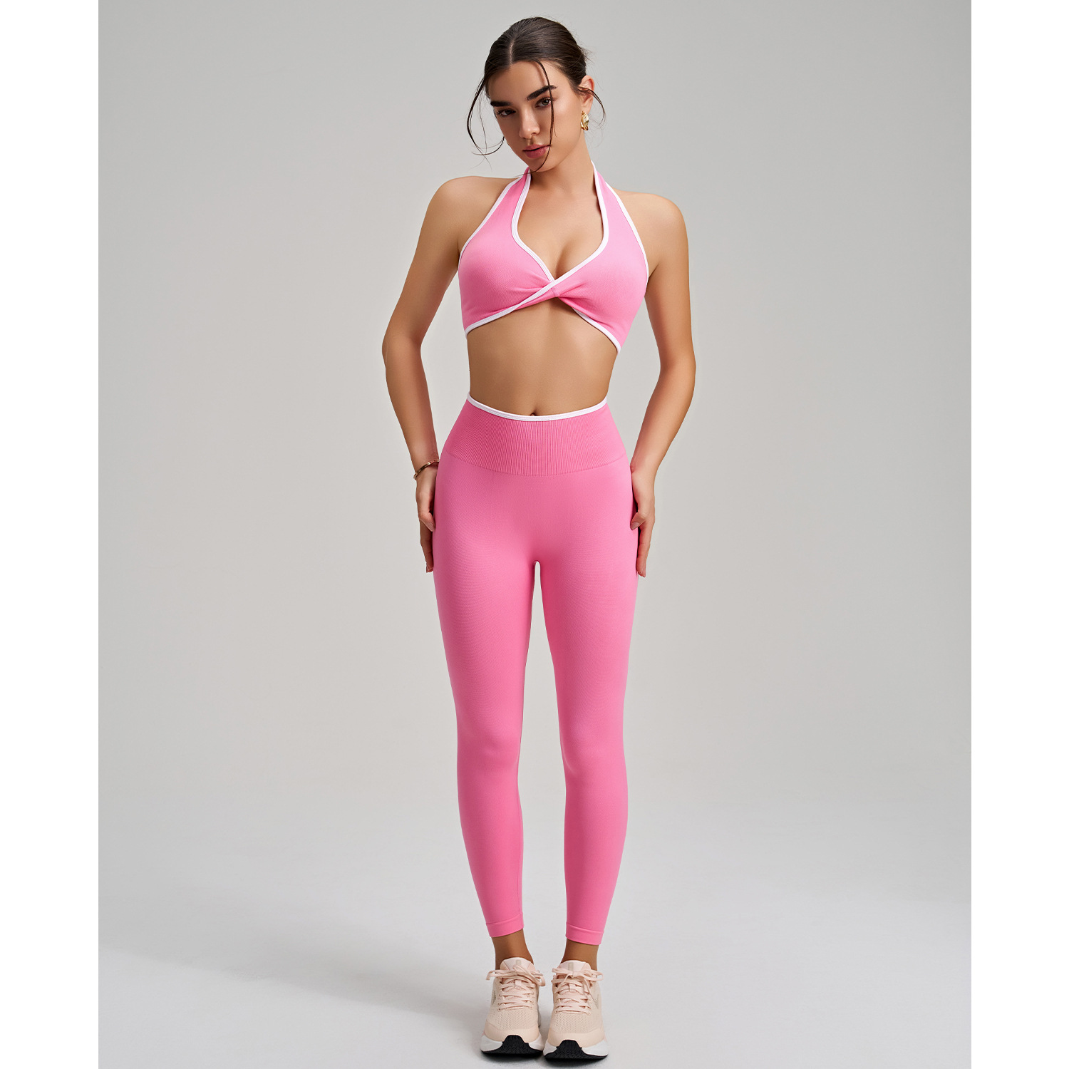 Women's Seamless Yoga Set for Fitness Sports FGBWX2493 CK5493