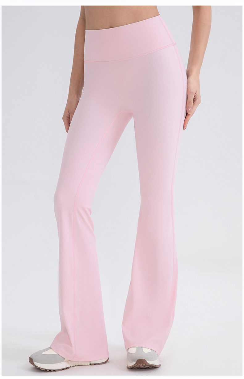 High Quality Soft Breathable Squat Proof High Waist Gym Yoga Pants Flared Women FGB52319
