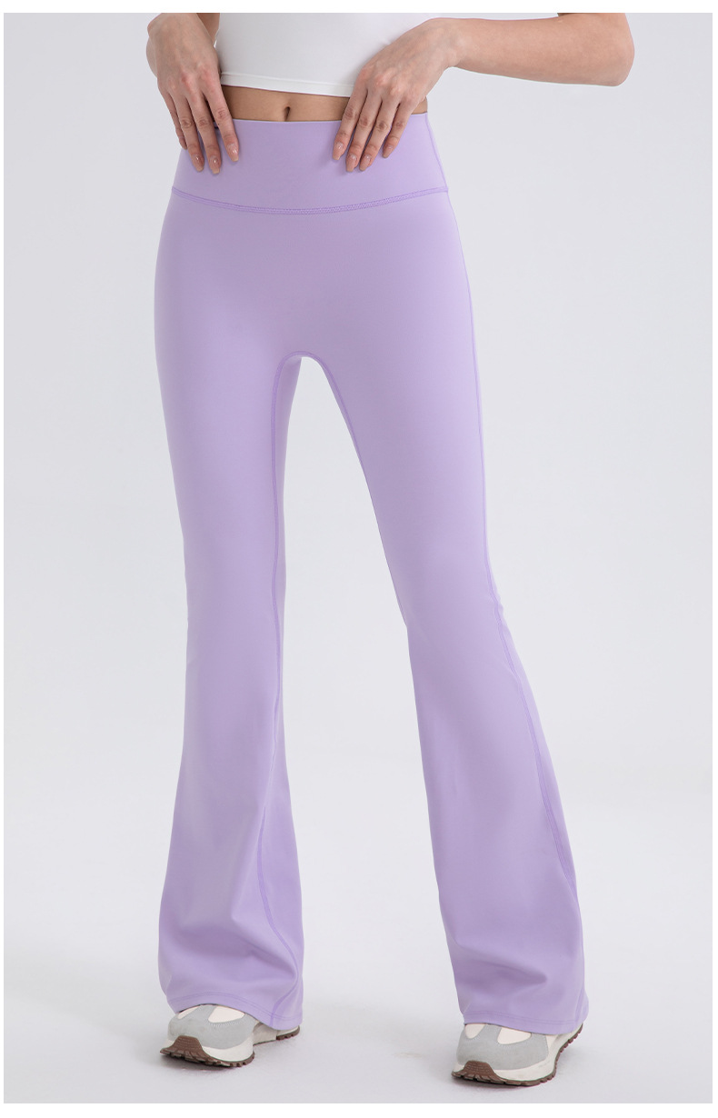 High Quality Soft Breathable Squat Proof High Waist Gym Yoga Pants Flared Women FGB52319