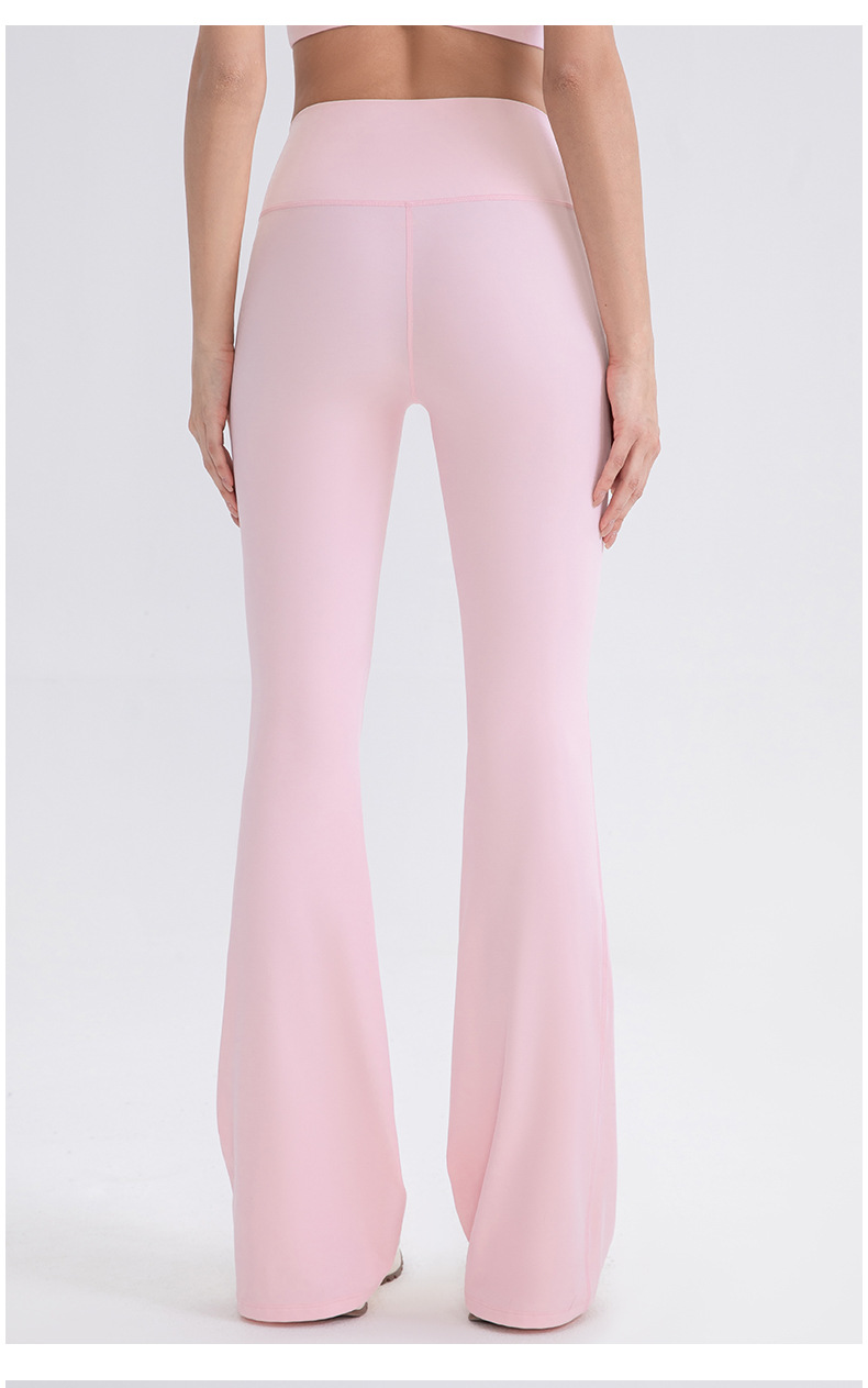 High Quality Soft Breathable Squat Proof High Waist Gym Yoga Pants Flared Women FGB52319