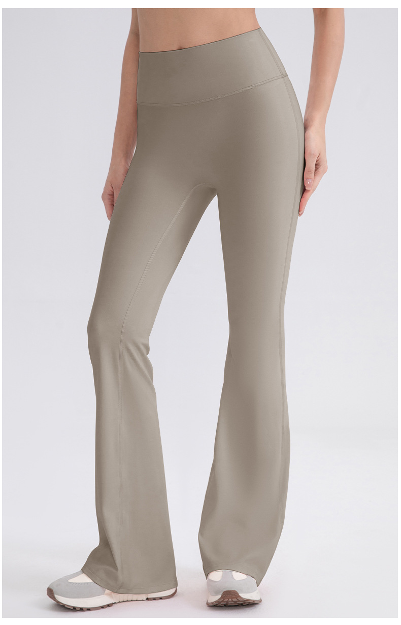 High Quality Soft Breathable Squat Proof High Waist Gym Yoga Pants Flared Women FGB52319