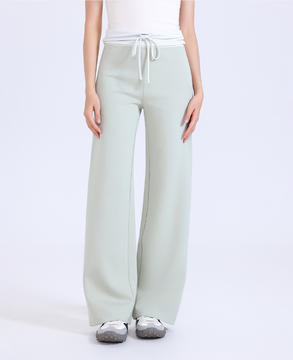 New Casual Sports Pants for Women Customization Yoga Elastic Drawstring Long Pants FGBCK3548