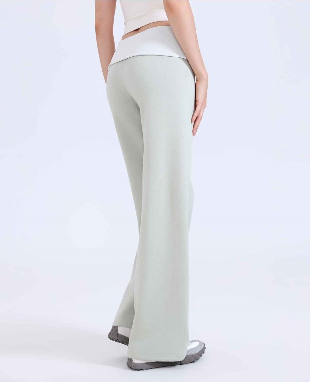 New Casual Sports Pants for Women Customization Yoga Elastic Drawstring Long Pants FGBCK3548