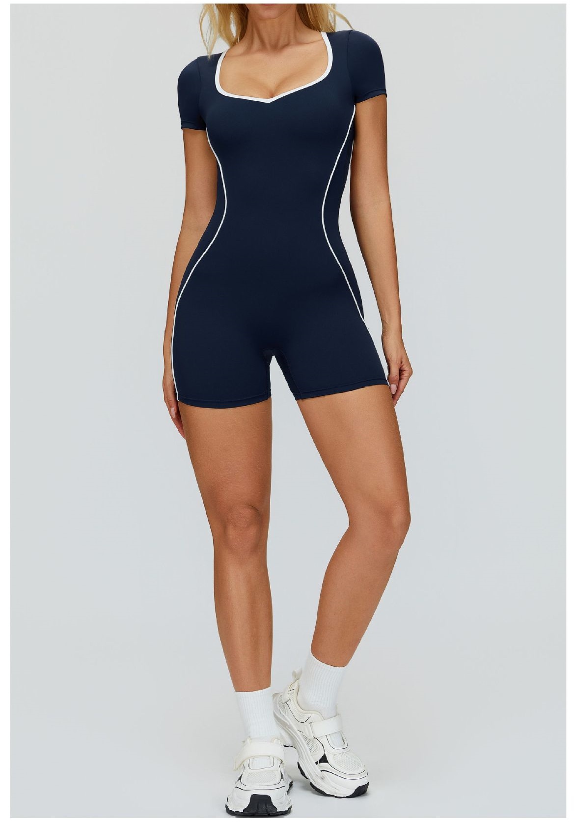 Women One Piece Workout Fitness Bodysuit Gym Activewear Yoga Jumpsuit FGBELT2501