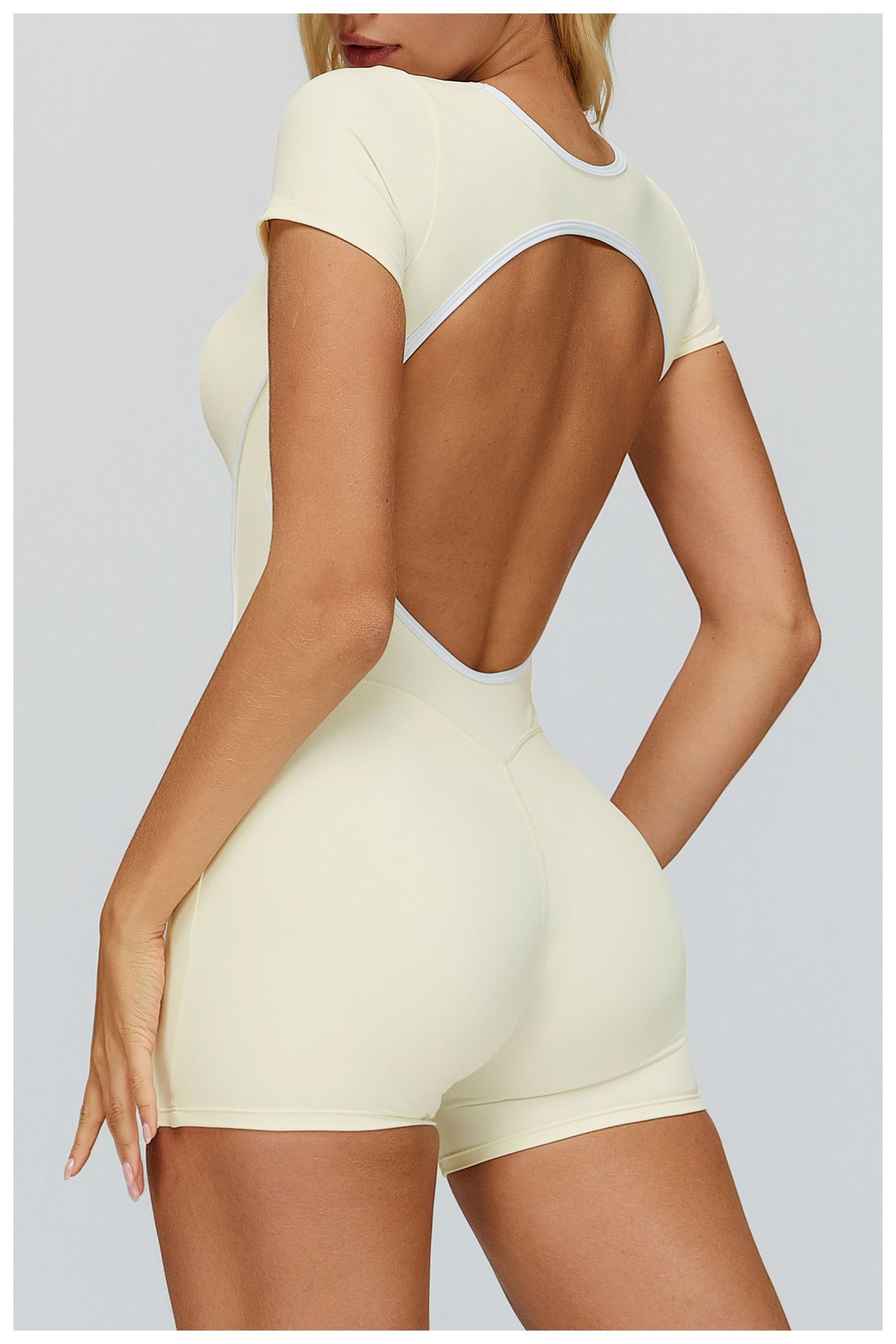 Women One Piece Workout Fitness Bodysuit Gym Activewear Yoga Jumpsuit FGBELT2501