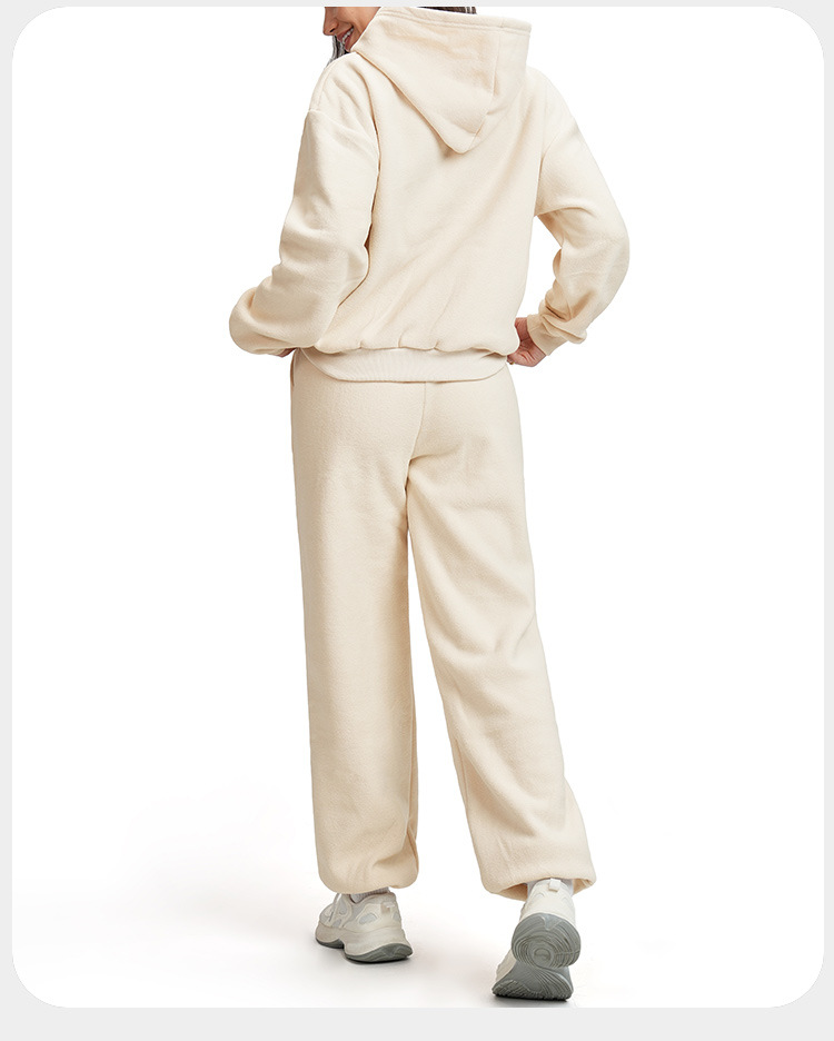 Women Activewear Casual Loose Two Piece Jackets Zipper Hoodie Wide Joggers Sports Hoodies Set FGBETZ5540