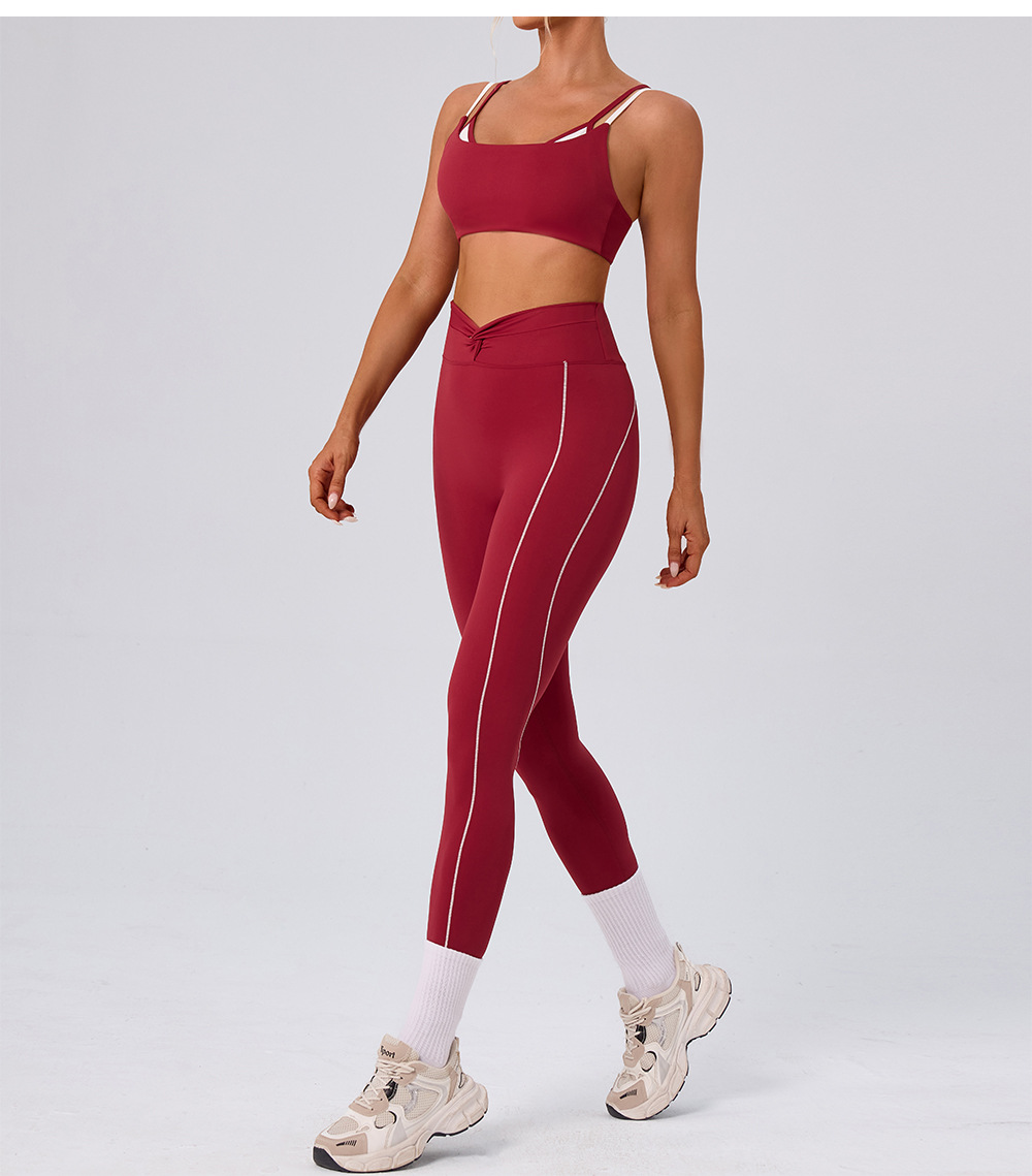 Sport Clothes Woman High Quality Gym Fitness Sets Gym Wear Fitness Yoga Set FGBYW584 KW451