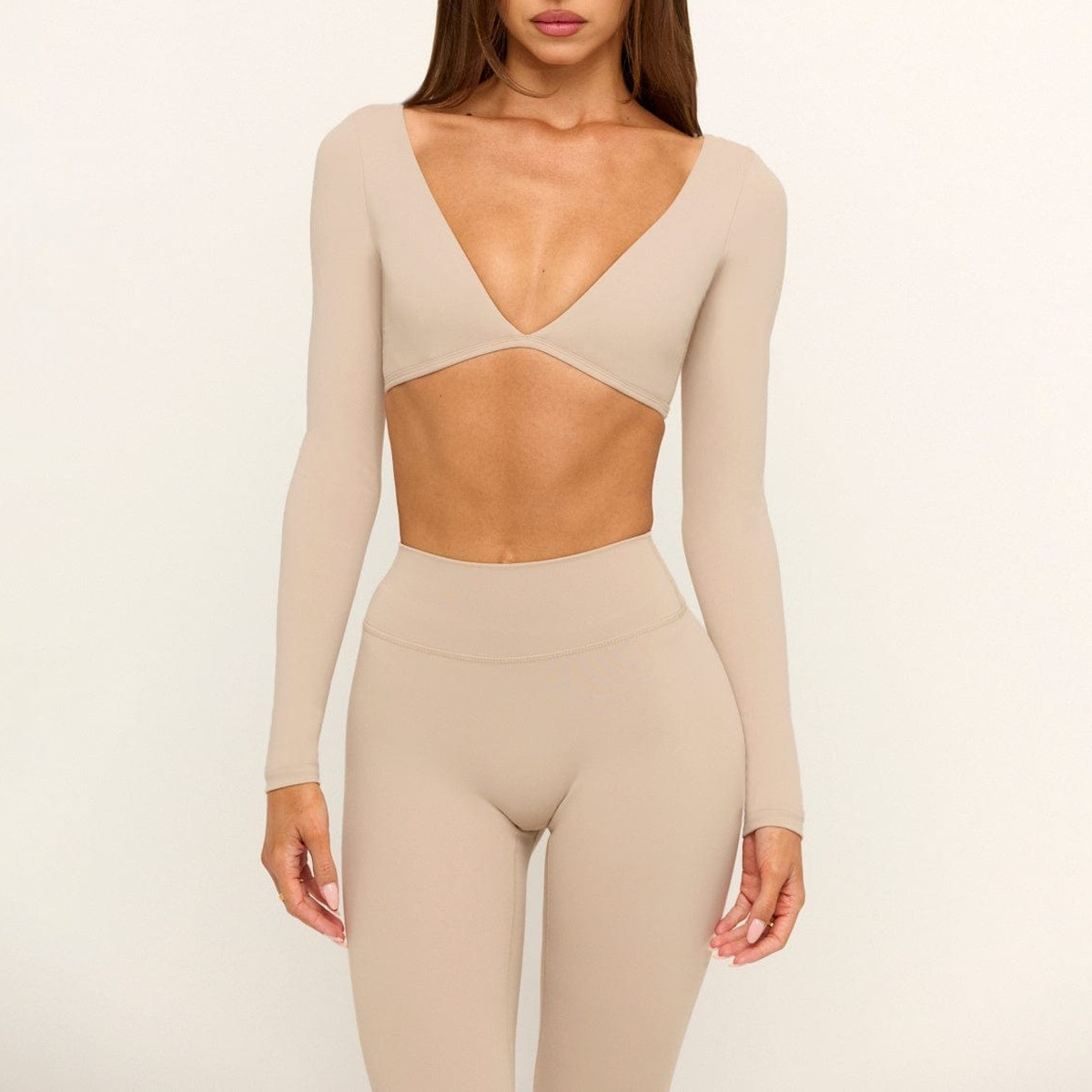 Women's Gym Tops Long Sleeve Fitness Elastic Yoga Quick Dry Sports Workout Tops FGBU170