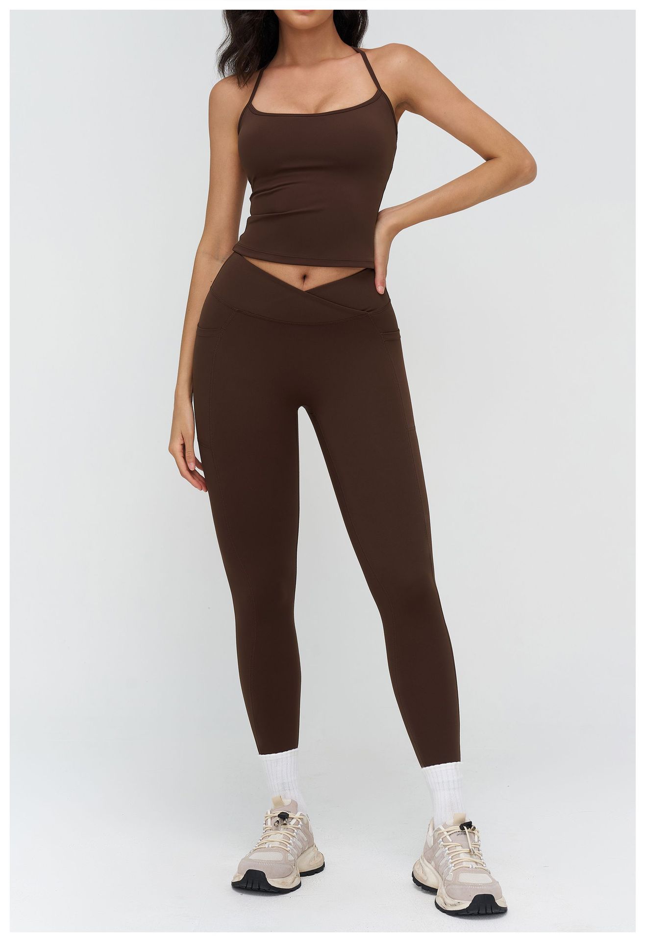 Women's Gym Sports Set Running Yoga Wear Breathable Yoga 6pcs-Set FGBTZ4518