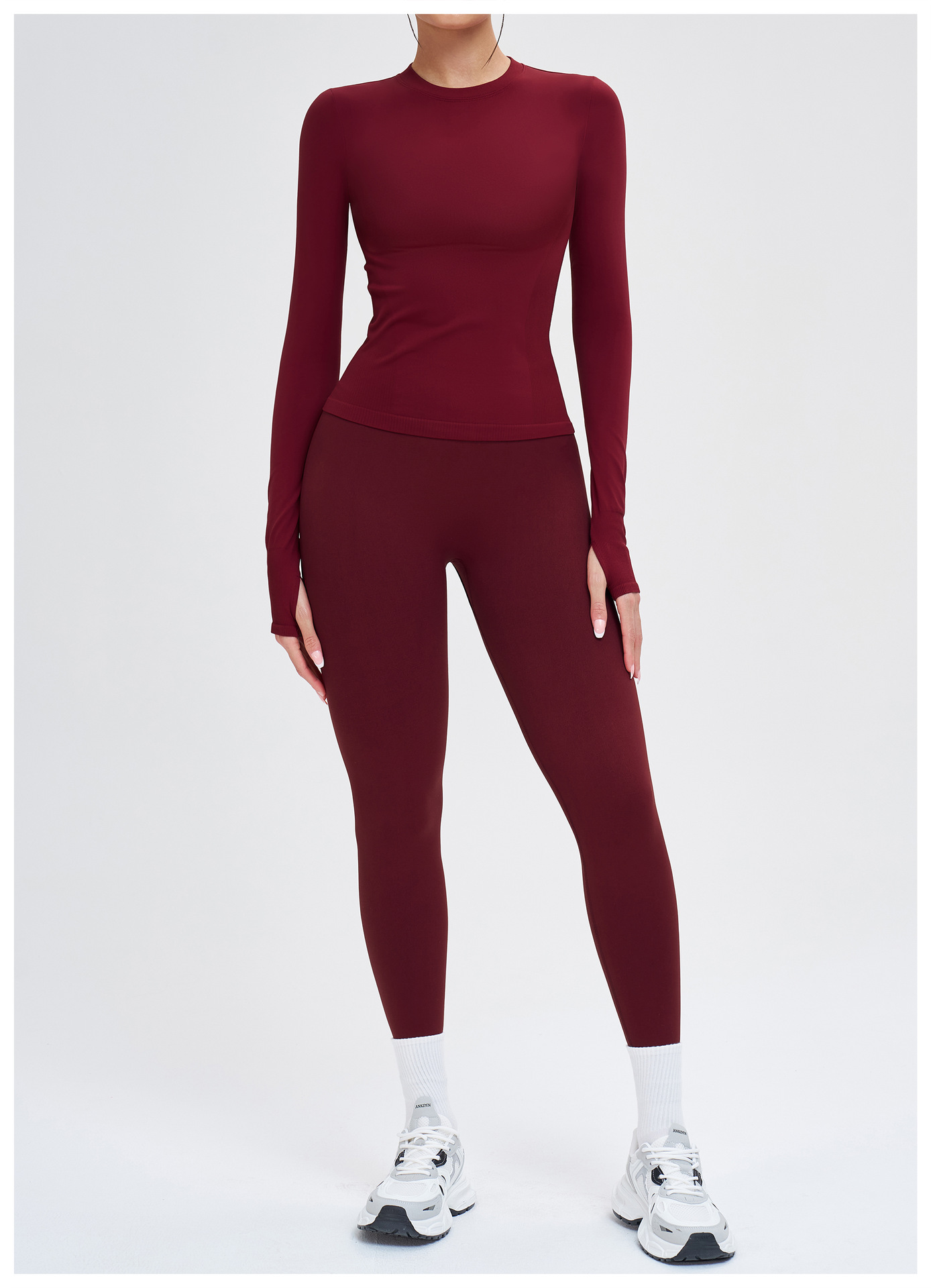 Sportswear Seamless Knitted Workout Clothing Scrunch Butt Lift Sports Leggings 5 Piece Set Gym Fitness Yoga Sets for Women  FGBTZ5081