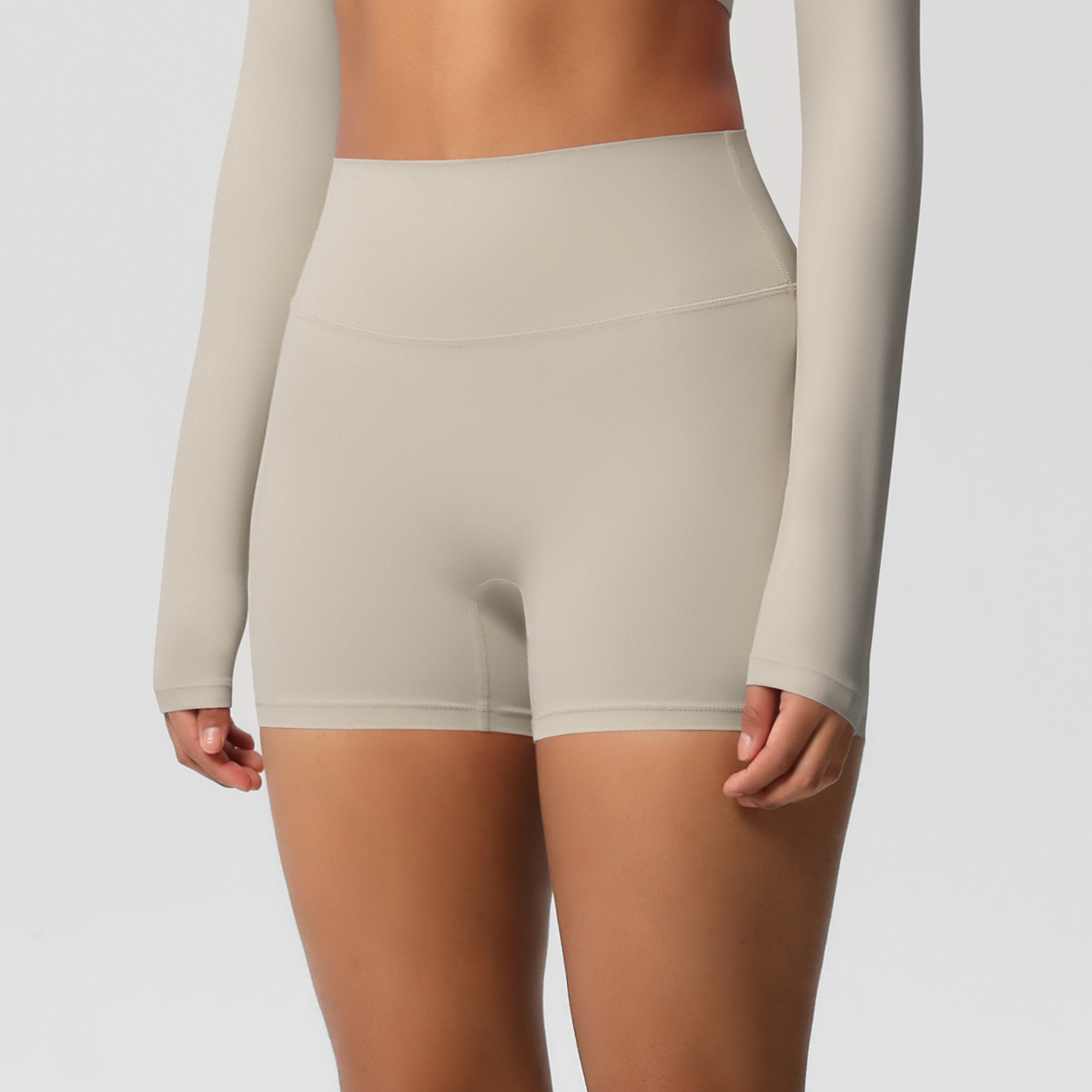 High-waisted Yoga Shorts Yoga Shorts Outdoor Running and Cycling Sports Shorts FGB7101