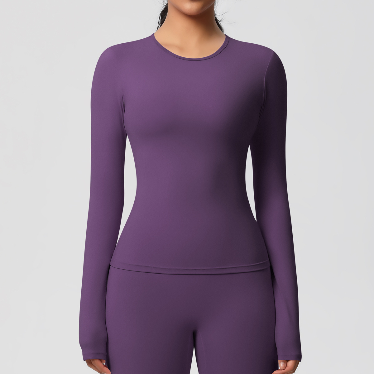 Women Workout Yoga Top Long Sleeve Gym Soft Yoga Long Sleeve for Women FGB7102