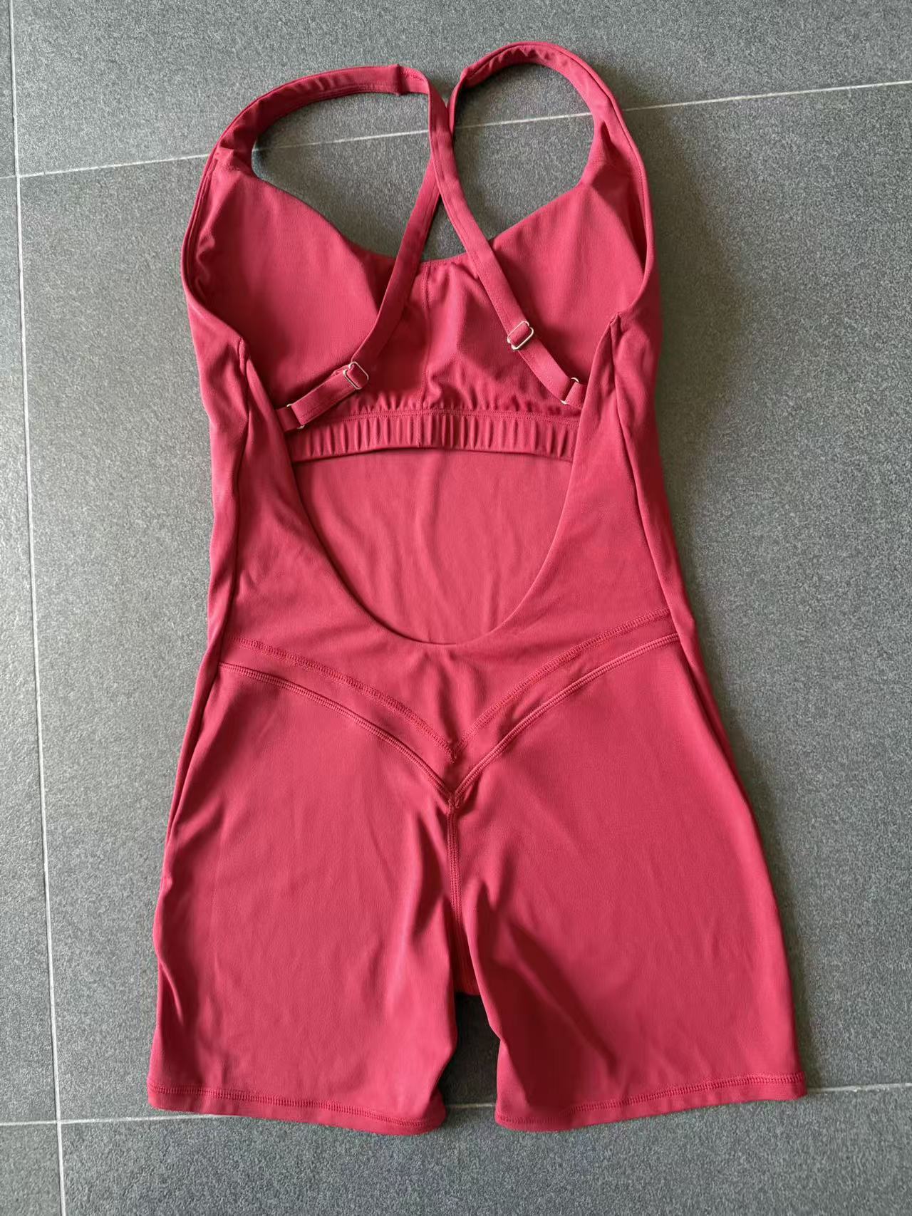 Women Backless Tight Sports Bodysuit Unitard Workout Gym Fitness Jumpsuits One Piece Yoga Jumpsuit FGB2533