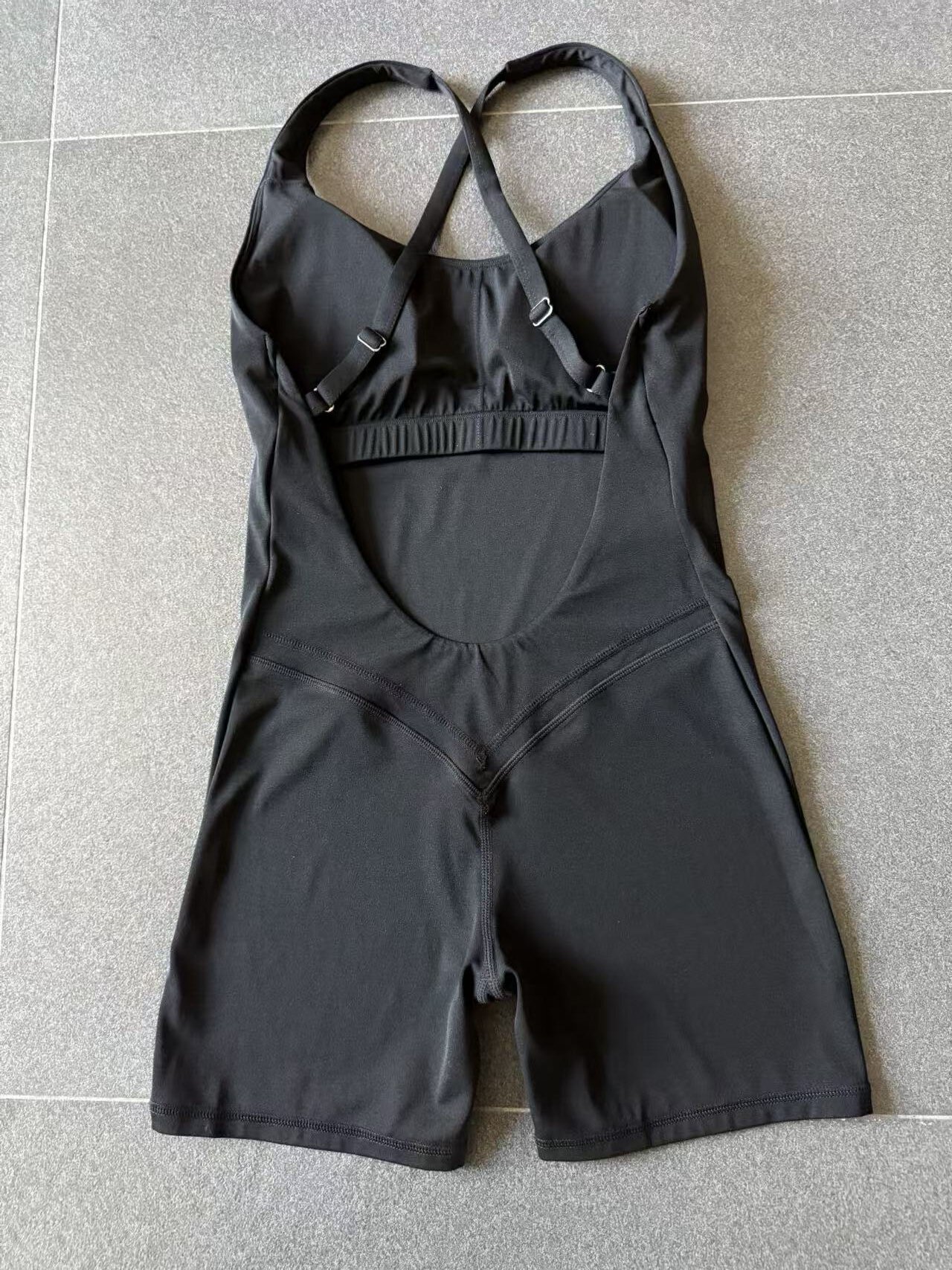 Women Backless Tight Sports Bodysuit Unitard Workout Gym Fitness Jumpsuits One Piece Yoga Jumpsuit FGB2533