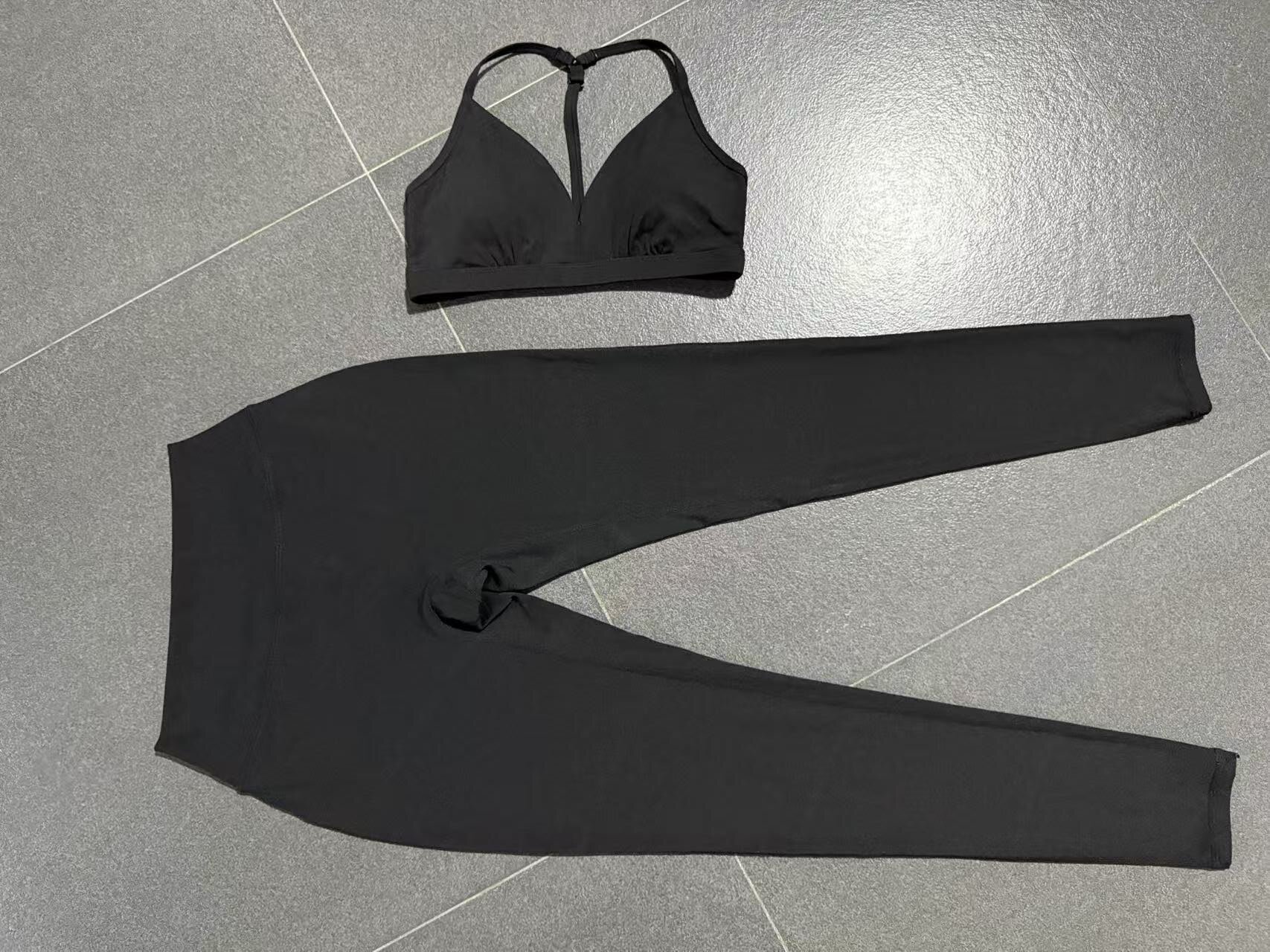 2 Piece Fitness Clothing Sportswear Gym Leggings Activewear Bra Women Workout Yoga Wear Sets FGB2713 86600