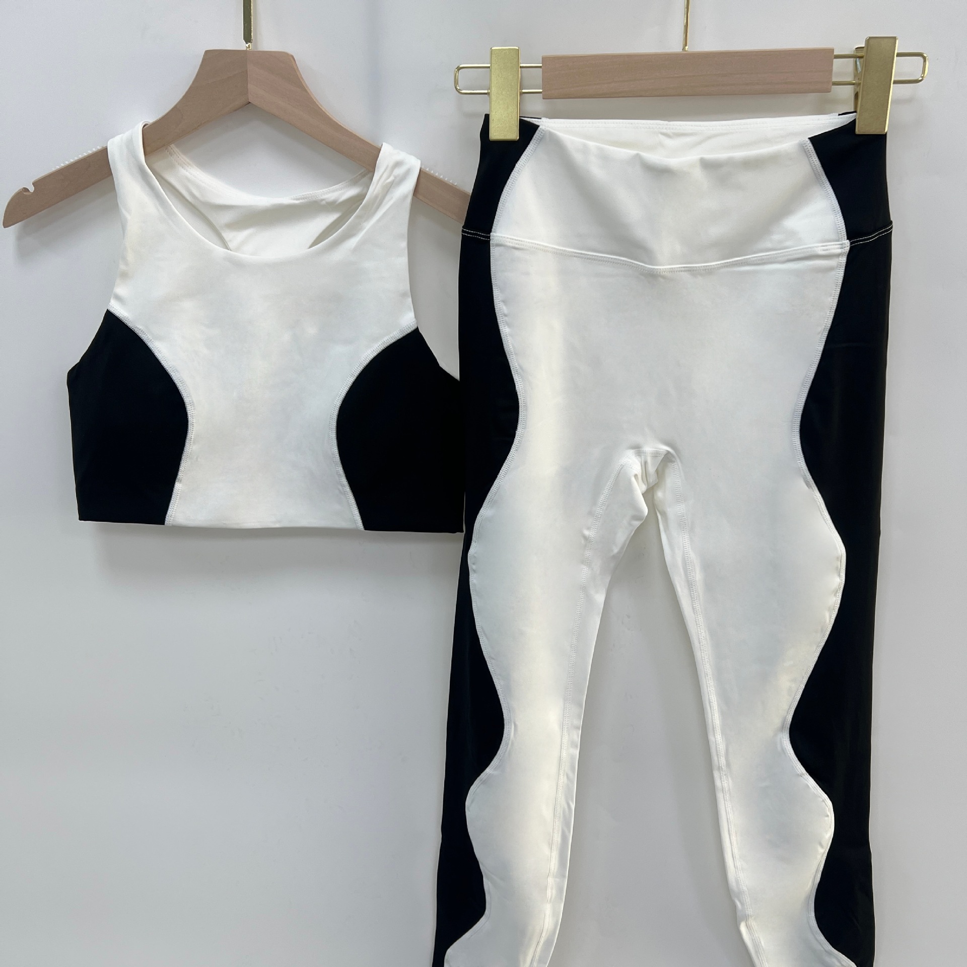 3-Piece Women's Sports Bra High Waist Yoga Shorts Leggings Set Breathable Active Stretch Gym Outfit  Fitness Sets FGB25127