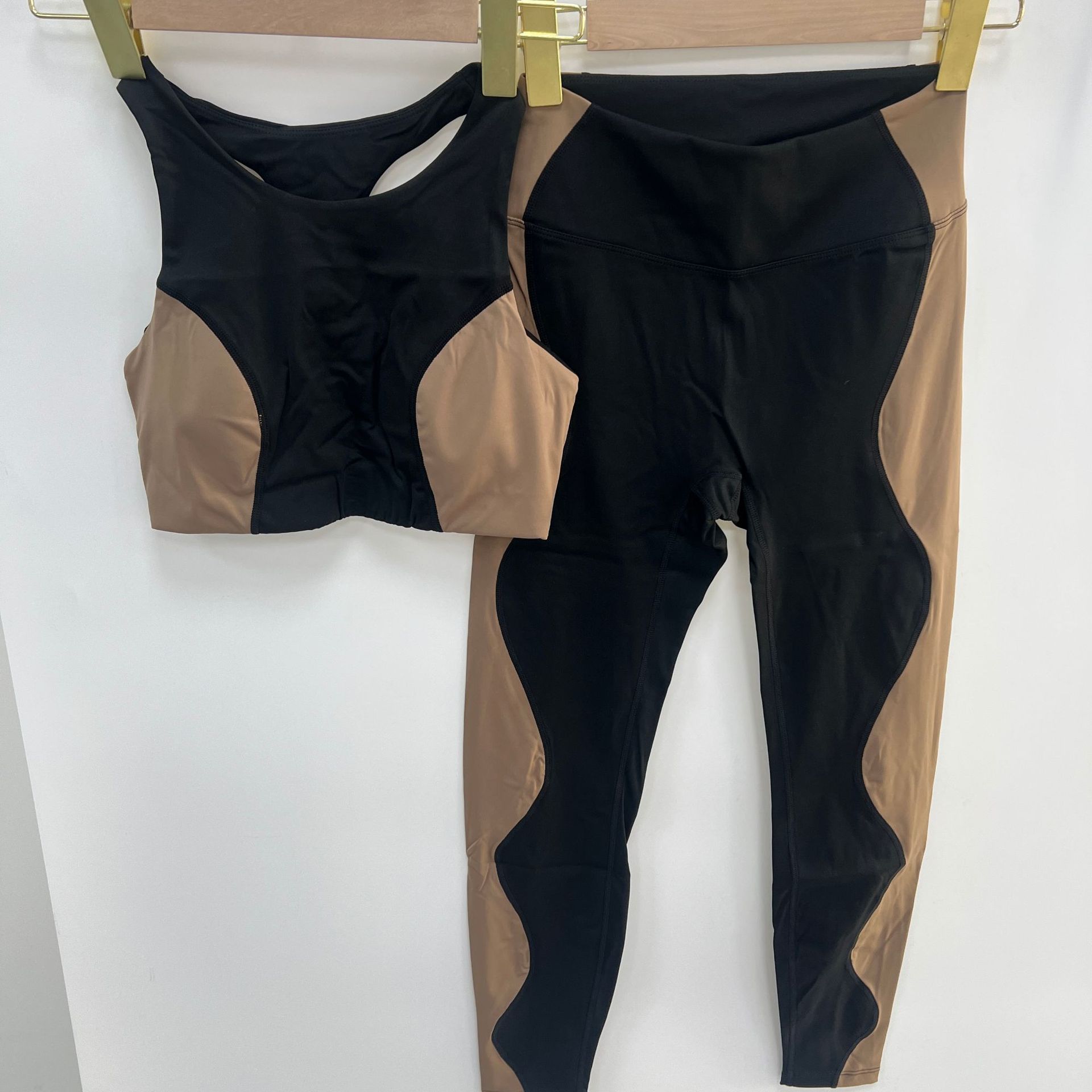 3-Piece Women's Sports Bra High Waist Yoga Shorts Leggings Set Breathable Active Stretch Gym Outfit  Fitness Sets FGB25127