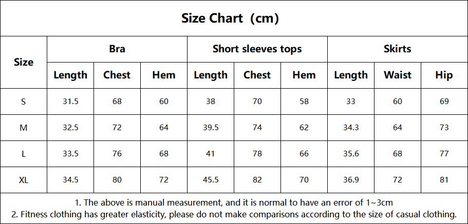 3 Piece Gym Clothing for Women Yoga Suit Fitness Short Sleeves Tops Bra Workout Skirt Yoga Set FGBDWB116005 DWY116056 DWD116004