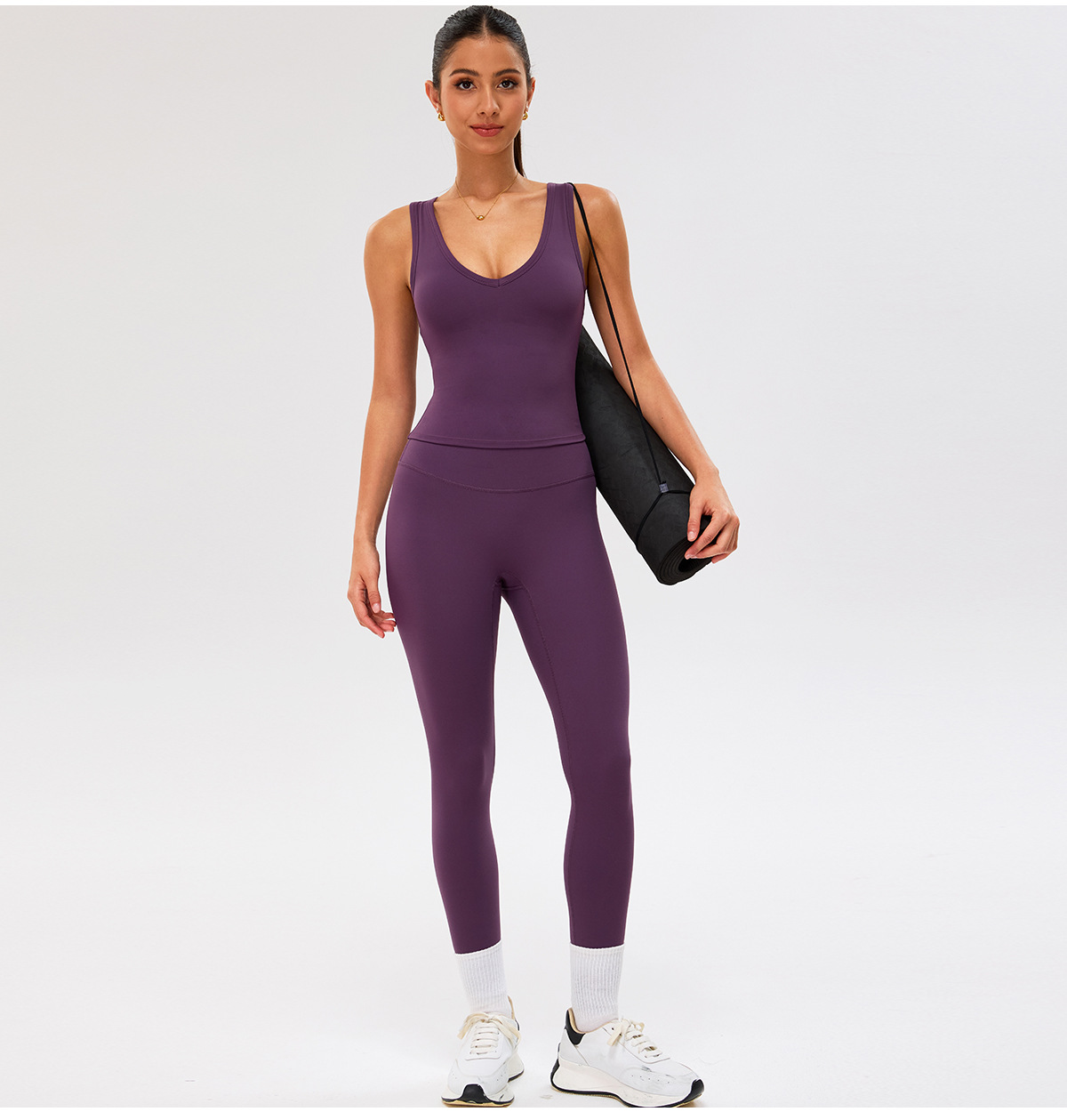 Yoga Set For Women Fitness 3 Piece Workout Clothing Gym Yoga Top Wear Women Gym Set FGBTM0288Y