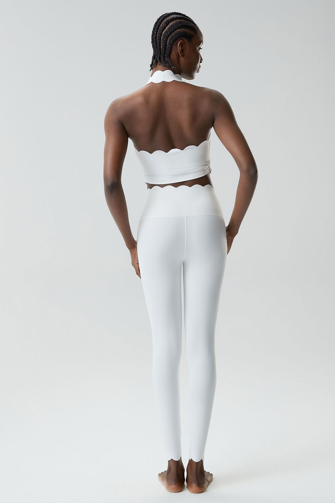 Gym Fitness Wear Solid Color  Two-Piece Yoga Bra and Pants Leggings Set Women FGBYB611 LP447