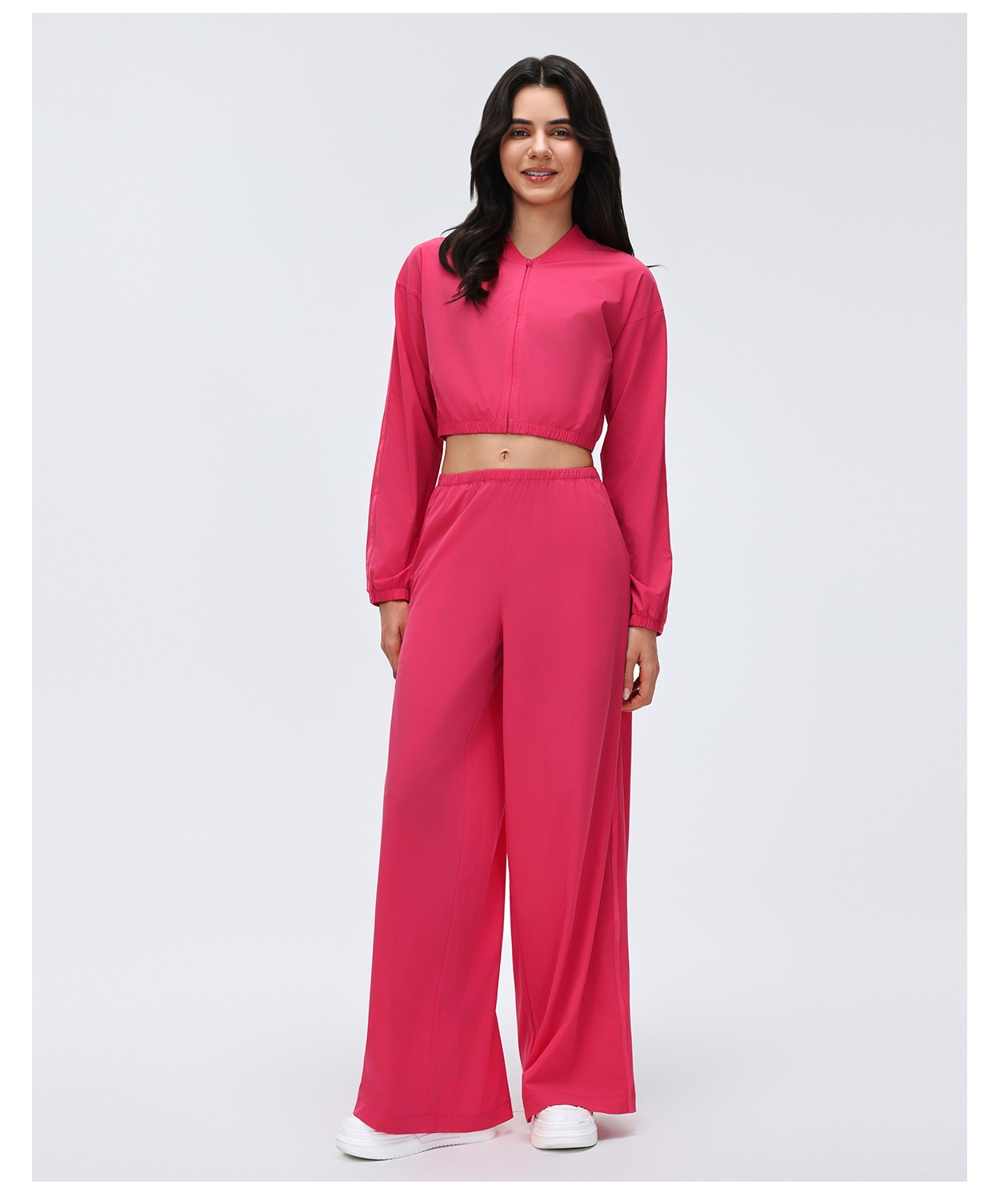 Womens Running Trousers Loose Wide Leg Sports Casual Fitness Sweatpants Yoga Pant FGBD26030