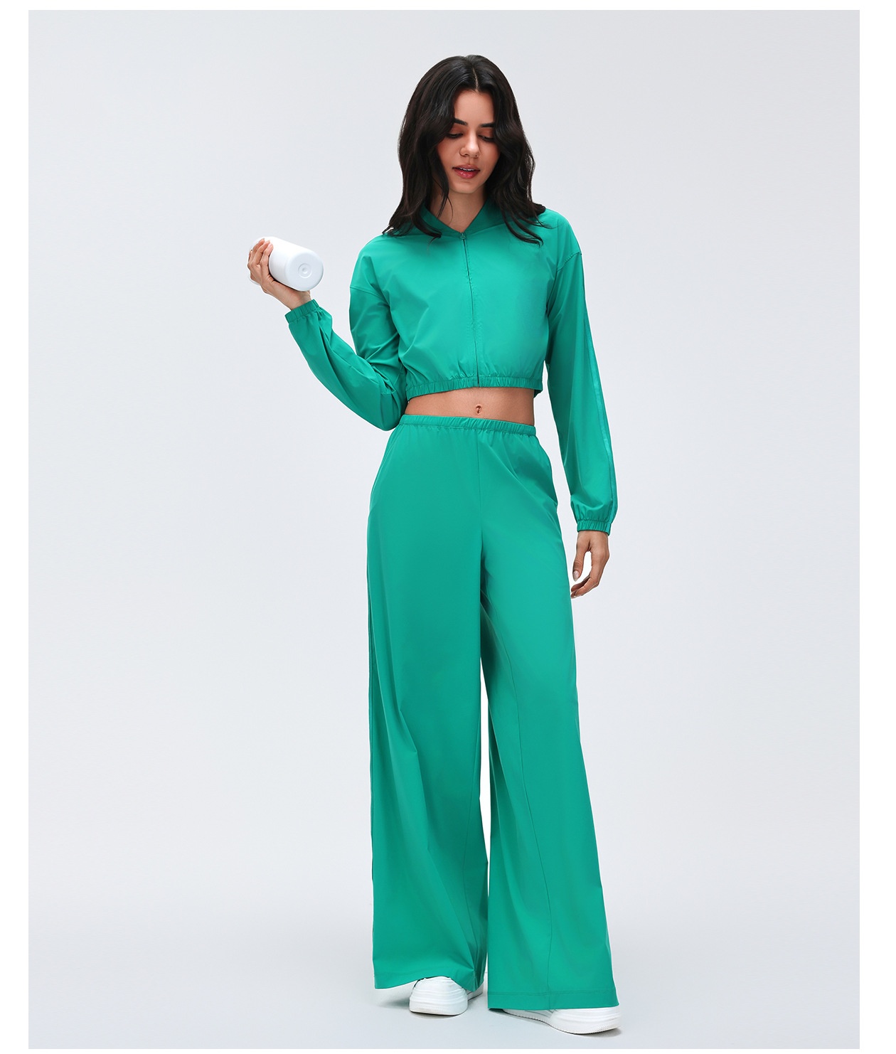 Womens Running Trousers Loose Wide Leg Sports Casual Fitness Sweatpants Yoga Pant FGBD26030