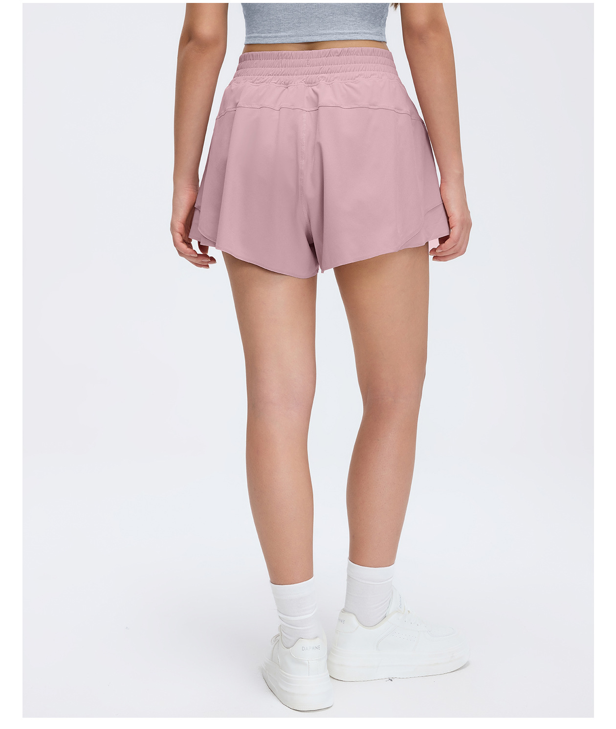 Women's Yoga Shorts Pants Quick Dry Polyester Workout Elastic Waist Women Sport Running Shorts FGBD26011