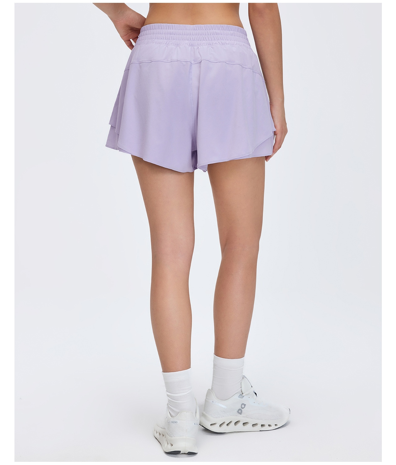 Women's Yoga Shorts Pants Quick Dry Polyester Workout Elastic Waist Women Sport Running Shorts FGBD26011