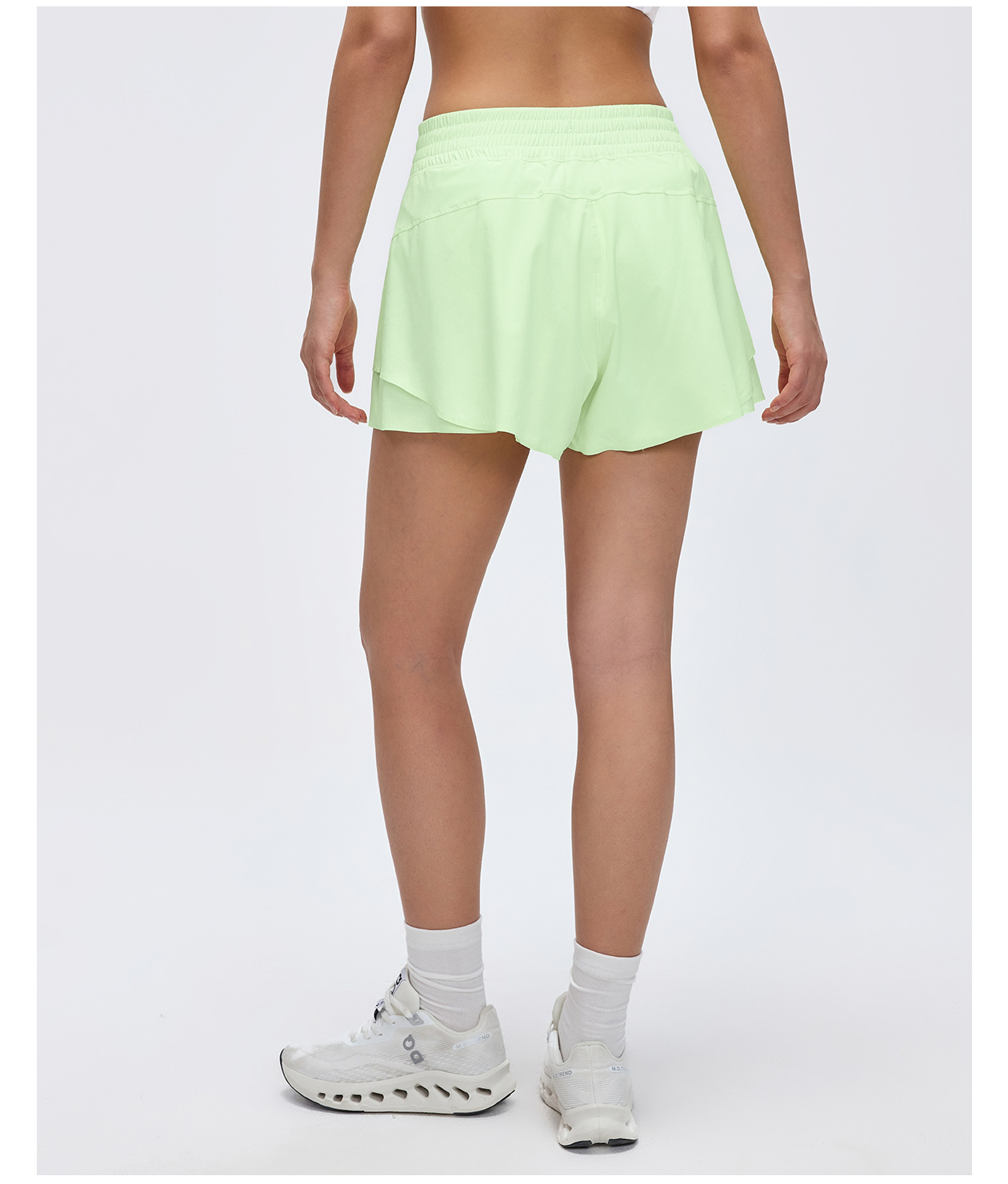 Women's Yoga Shorts Pants Quick Dry Polyester Workout Elastic Waist Women Sport Running Shorts FGBD26011