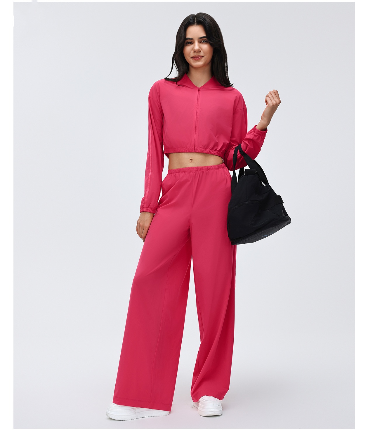 Running Sports Jacket Short Zipper Yoga Jacket Women's Sportswear FGBD26029