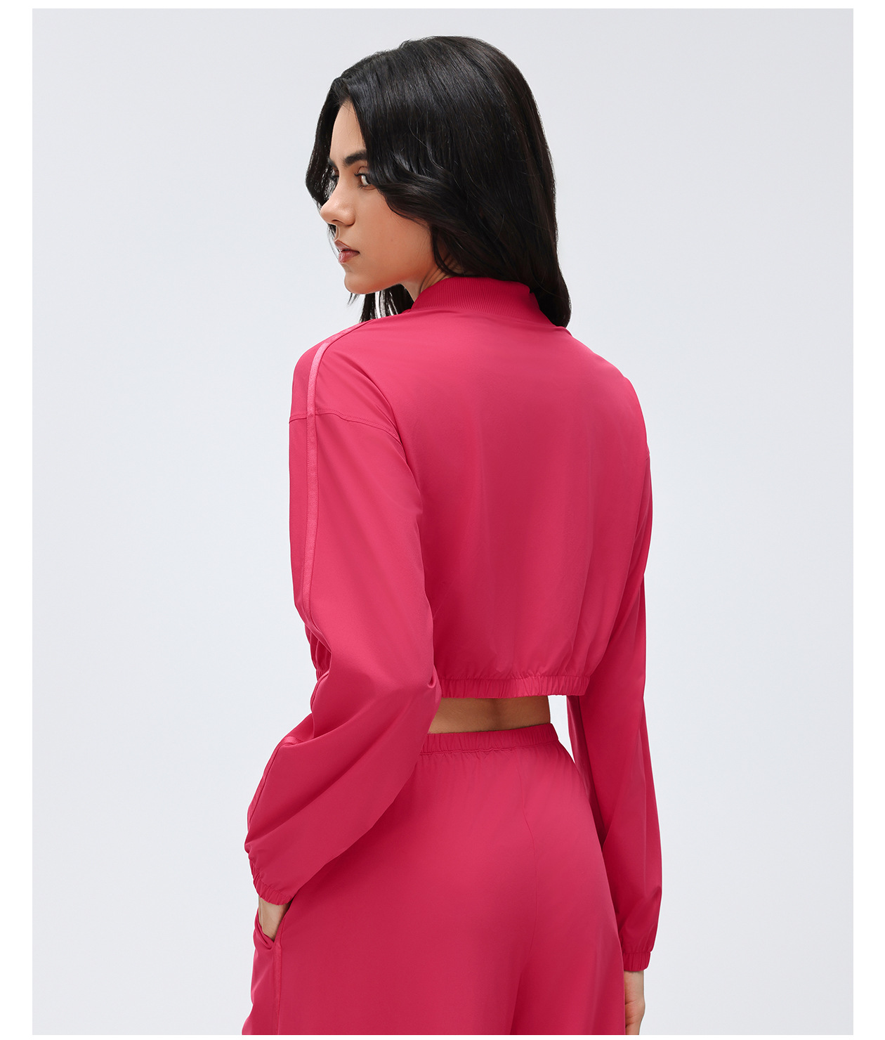 Running Sports Jacket Short Zipper Yoga Jacket Women's Sportswear FGBD26029